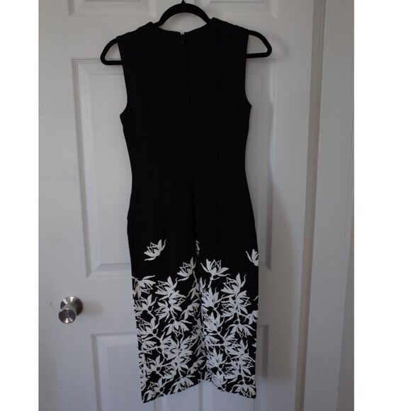 NWT Black and White Floral Dress - Picture 3 of 9